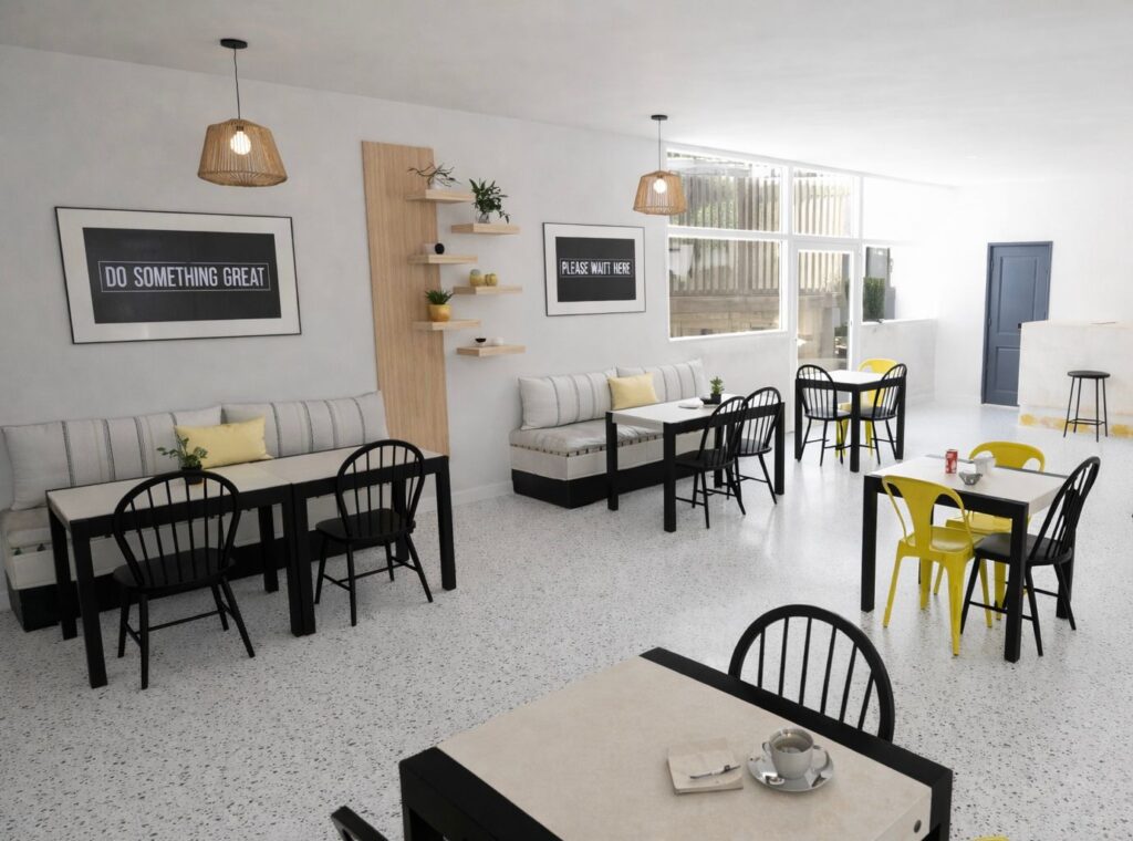 Proyecto de diseño de interiores para cafetería proyecto cafeteria